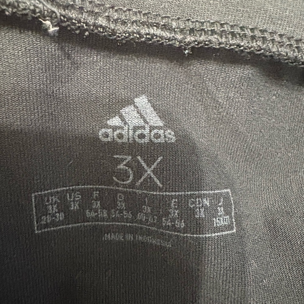 Plus size adidas Black Logo Athletic Leggings - Picture 3 of 4
